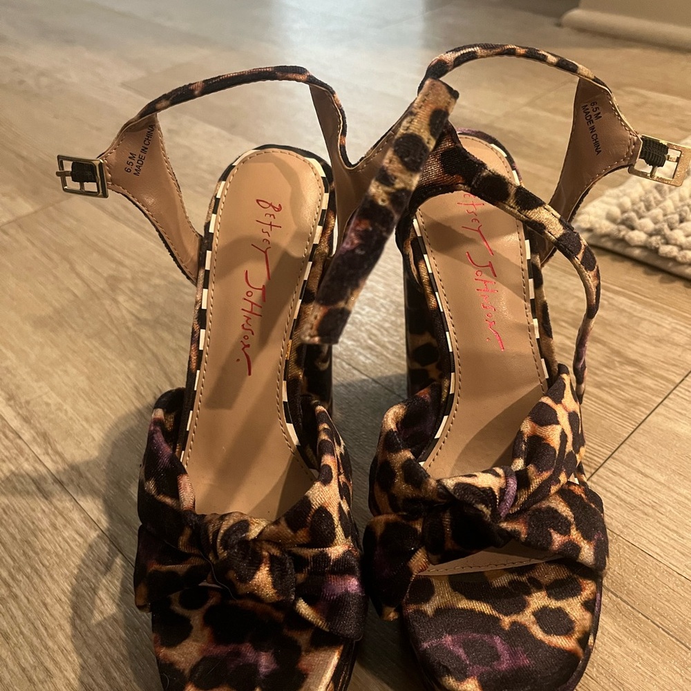 Betsey Johnson Animal Print Heels